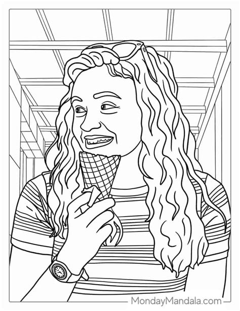 Max Mayfield Stranger Things Coloring Page